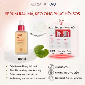 Serum rau má, keo ong phục hồi, cấp ẩm và làm dịu da FAU SOS Serum (100ml)
