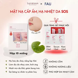 Mặt nạ nhiệt lạnh, làm dịu da nhạy cảm FAU SOS Mask (10 miếng/hộp)