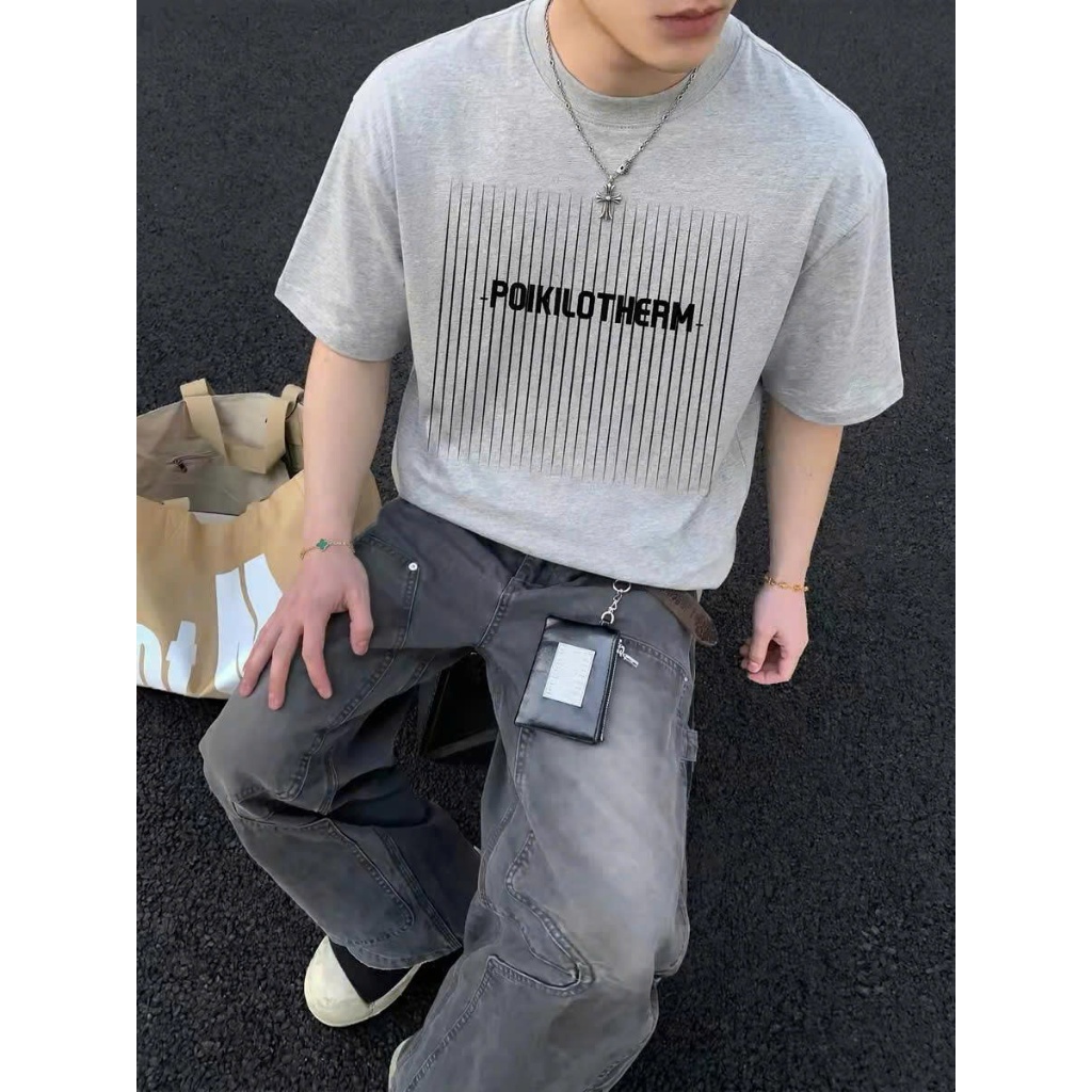Áo thun Stee Cổ tròn Oversize SS POIKILOTHERM Localbrand ICVCVNI Unisex