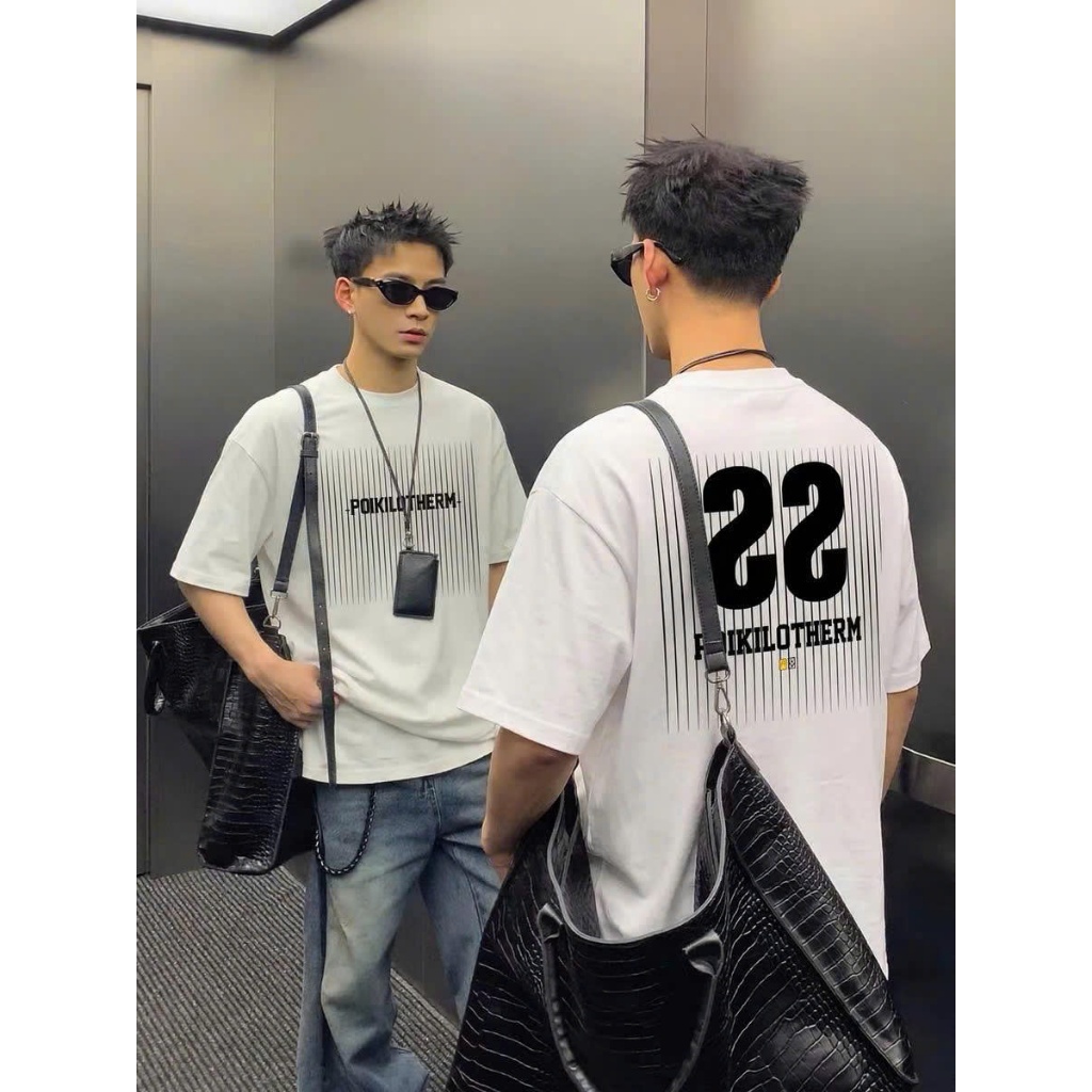 Áo thun Stee Cổ tròn Oversize SS POIKILOTHERM Localbrand ICVCVNI Unisex