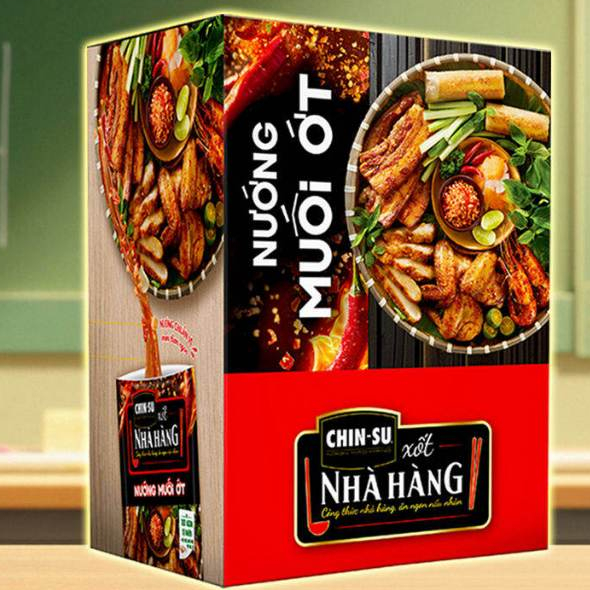 Hộp Xốt Nướng Muối Ớt CHIN-SU 800g (10 gói x 80g) - HSD: 3/2027