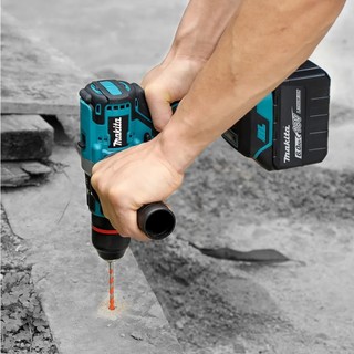 Máy khoan pin MAKITA 199V, máy khoan cầm tay 3 chức năng có búa tặng kèm phụ kiện