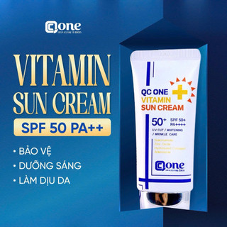 Kem Chống Nắng Vitamin Qone SPF50+ PA++++ Dưỡng Ẩm Hỗ Trợ Bảo Vệ Da 50ml