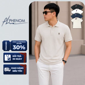 Áo Polo Ralph Lauren Dệt Kim Ngựa Thêu - Polo Nam Vải Nhung Tăm Dệt Dày Dặn, Đứng Form - PHENOM