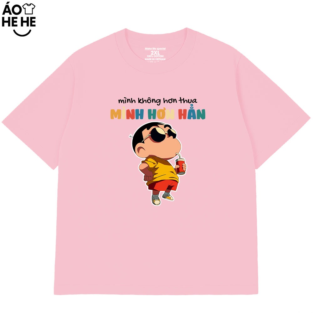 Áo In Chữ Hài Hước Mình Không Hơn Thua Mình Hơn Hẳn Câu Nói Text Vui Nhộn Form Rộng Cotton 230gsm