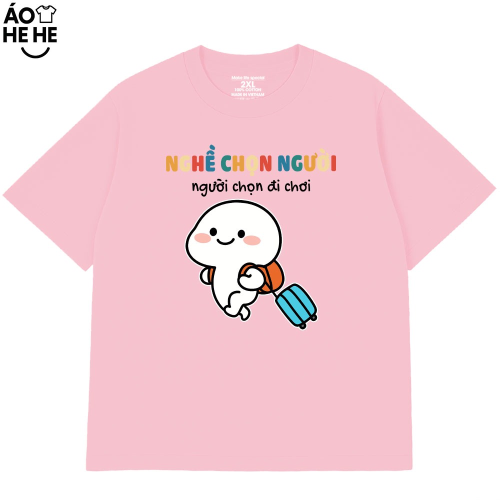 Áo Thun In Chữ Nghề Chọn Người, Người Chọn Đi Chơi Câu Nói Text Vui Văn Phòng Công Sở Form Rộng Cotton 250gsm