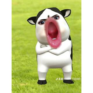 Móc khoá Bò sữa meme hài hước