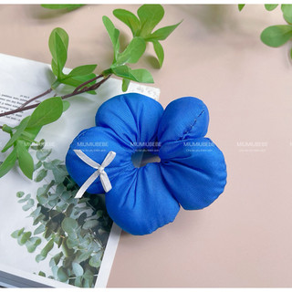 Cột tóc hình bông hoa, scrunchies hoa màu sắc mùa hè cho bé