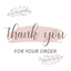 Combo 500 Tem Thank You Card 3cm Decal Nhựa Chống Nước - In Tem Nhãn Theo Yêu Cầu, Bế Sẵn