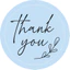 Combo 500 Tem Thank You Card 3cm Decal Nhựa Chống Nước - In Tem Nhãn Theo Yêu Cầu, Bế Sẵn