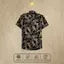 Áo Sơ Mi Lụa Họa Tiết Lá Mùa Hè, Cuban Shirt Chất Lụa Tuyết Mềm Mịn, Thoáng Mát, Thấm Hút Tốt, Chống Nhăn, Size 50-100kg