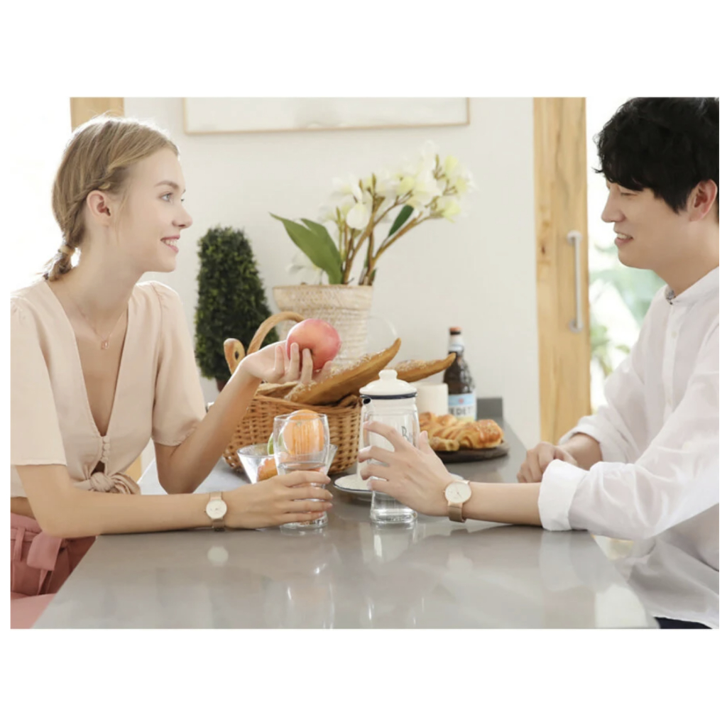 Đồng Hồ Cặp JS-009 Julius Hàn Quốc Dây Thép 5 màu