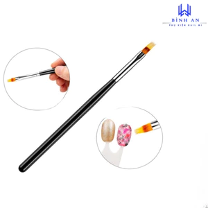 Cọ Omber Nail Đầu Dẹt Cán Thưa Loại 1 , Chuyên Dụng Trong Ngành Nail [ Bình An ]