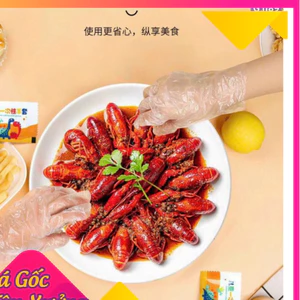 SET 100 Bao tay, Găng tay nilon cho trẻ em siêu dai dùng một lần đảm bảo vệ sinh an toàn thực phẩm
