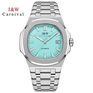 Đồng Hồ Nam Chính Hãng I&W Carnival 750G1-T4 Full Box Chống Nước Kính Sapphire (Máy Cơ Tự Động)