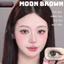 Lens mắt Moon Brown màu nâu sữa tự nhiên - size nhỏ, thương hiệu Babiee Hàn Quốc, hsd 12 tháng