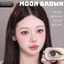 Lens mắt Moon Brown màu nâu sữa tự nhiên - size nhỏ, thương hiệu Babiee Hàn Quốc, hsd 12 tháng