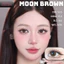 Lens mắt Moon Brown màu nâu sữa tự nhiên - size nhỏ, thương hiệu Babiee Hàn Quốc, hsd 12 tháng