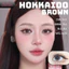 Lens mắt Hokkaido Brown màu nâu tây ánh đỏ - size nhỏ, thương hiệu Babiee Hàn Quốc, hsd 12 tháng