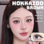 Lens mắt Hokkaido Brown màu nâu tây ánh đỏ - size nhỏ, thương hiệu Babiee Hàn Quốc, hsd 12 tháng