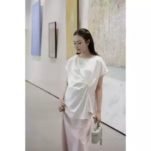 Áo lụa Elise thiết kế nhún eo tinh tế chất vải lụa cao cấp thiết kế BY L'AMME