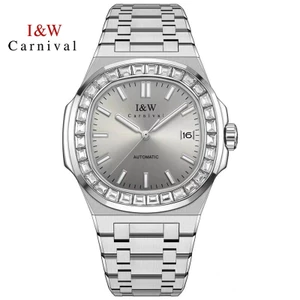 Đồng Hồ Nam Chính Hãng I&W Carnival 750G2-T3 Full Box Chống Nước Kính Sapphire (Máy Cơ Tự Động)
