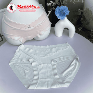 Quần lót bầu và sau sinh cạp chéo không viền chất Su Tăm Lạnh, thông hơi, đáy cotton kháng khuẩn, QL03