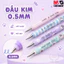 M&G Bút Nước Xóa Được 5277 0.5mm – Bút Gel Xóa Được Nắp Đậy Thân 4 Màu Đầu Thú Xoay Dễ Thương Mực Xanh Cho Học Sinh