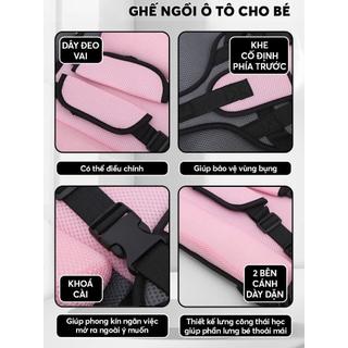 Ghế Ngồi Ô Tô Cho Bé - Đai An Toàn Ngồi Ô tô Cho Bé - Phù Hợp Mọi Loại Xe
