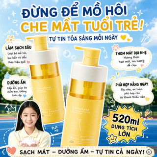 Combo dầu gội, sữa tắm KANGAROO cho trẻ thanh thiếu niên giúp kiềm dầu, giảm gàu, hỗ trợ giảm mụn và mùi cơ thể