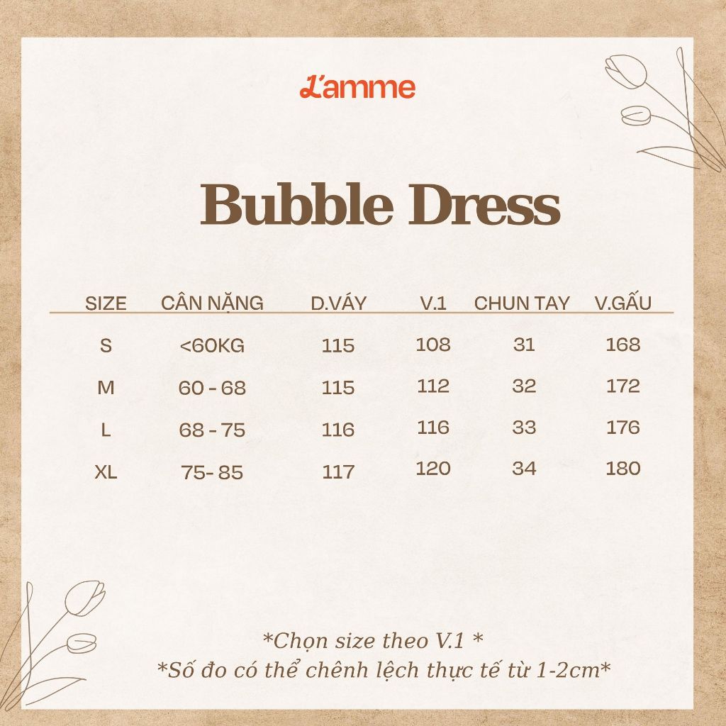 Váy Bầu Chấm Bi Bubble Dress L'amme - Chất Linen Tự Nhiên Mềm Mát, Họa Tiết Chấm Bi Nhỏ Trẻ Trung