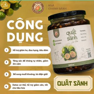 Quất Sành - Quất ủ muối mật ong thực dưỡng hũ 500ml