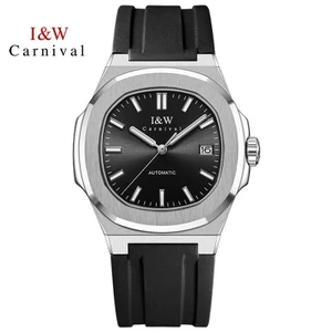 Đồng Hồ Nam Chính Hãng I&W Carnival 750G1-S5 Full Box Chống Nước Kính Sapphire (Máy Cơ Tự Động)