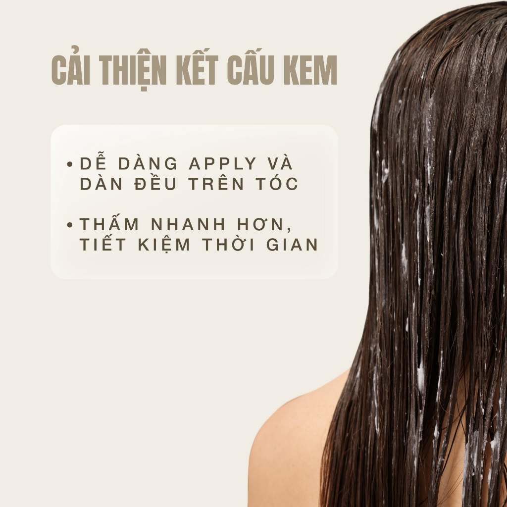 Kem ủ tóc tráng gương phục hồi hư tổn từ lõi với Peptide và 11 Axit Amin As A Habit VyvyHaircare