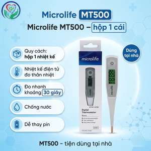 Microlife MT500 nhiệt kế điện tử đầu mềm đo thân nhiệt nhanh 30 giây cho gia đình