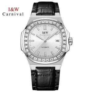 Đồng Hồ Nam Chính Hãng I&W Carnival 750G2-D1 Full Box Chống Nước Kính Sapphire (Máy Cơ Tự Động)