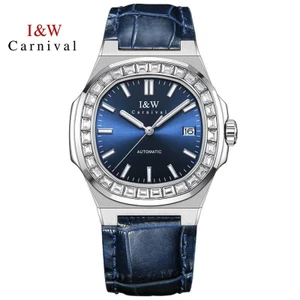 Đồng Hồ Nam Chính Hãng I&W Carnival 750G2-D2 Full Box Chống Nước Kính Sapphire (Máy Cơ Tự Động)