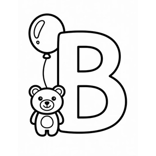 Bộ 25 Tranh Tô Màu Cho Bé Chủ Đề Chữ Cái Tiếng Anh ABC Dễ Thương, Giúp Làm Quen Bảng Chữ Cái Và Luyện Tập Trung