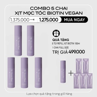 COMBO 5 CHAI XỊT TÓC BIOTIN ( Tặng 5 Gift Mini & 1 chai Full )