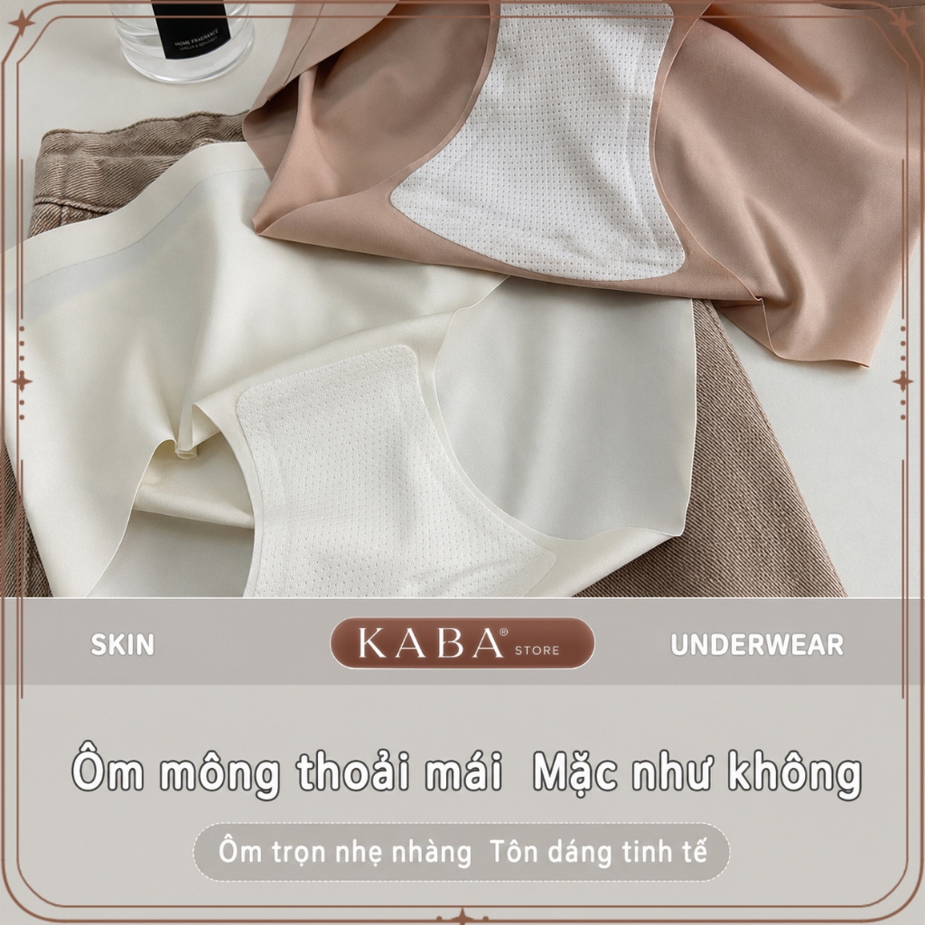 [KABA] Combo 10 Quần Lót Nữ Đúc Su Lạnh Không Đường May, Mỏng Nhẹ Thoáng Mát, Form Ôm Mềm M/L/XL