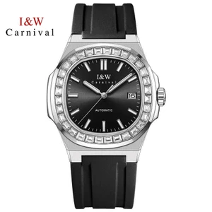 Đồng Hồ Nam Chính Hãng I&W Carnival 750G2-S5 Full Box Chống Nước Kính Sapphire (Máy Cơ Tự Động)
