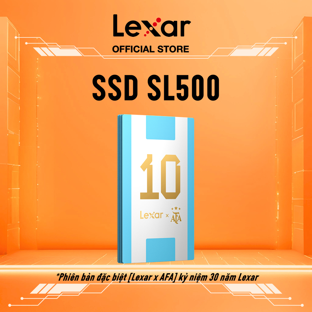 Ổ Cứng SSD Di Động Lexar SL500 1TB 2TB 4TB USB 3.2 Tốc Độ 2000mbs Kết nối Type C Cho Mac, iPhone, PC