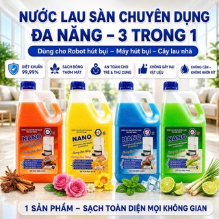 Nước Lau Sàn Robot Hút Bụi, Lau Nhà Chuyên Dụng Cho Robot, Cây Lau Nhà, Khử Mùi Sạch Sàn, Hương Thơm Tự Nhiên
