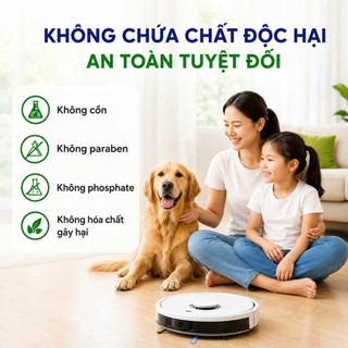 Nước Lau Sàn Robot Hút Bụi, Lau Nhà Chuyên Dụng Cho Robot, Cây Lau Nhà, Khử Mùi Sạch Sàn, Hương Thơm Tự Nhiên