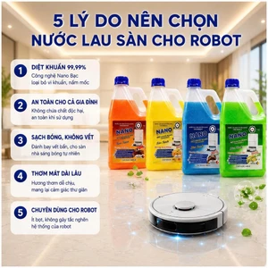 Nước Lau Sàn Robot Hút Bụi Lau Nhà - Nước Lau Nhà Cho Robot, Máy Hút Bụi Chuyên Dụng NANO NPR