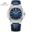 Đồng Hồ Nam Chính Hãng I&W Carnival 735G1-D5 Mặt Màu Xanh Tiffany Full Box Chống Nước Kính Sapphire