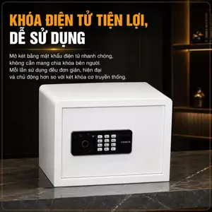 Két Sắt Mini Thông Minh Việt Tiệp KKS023 Khóa Điện Tử ✅ FREESHIP ✅ Két Sắt Mini CRMCR 25LN Mở Khóa 5 Tính Năng Nặng 10KG