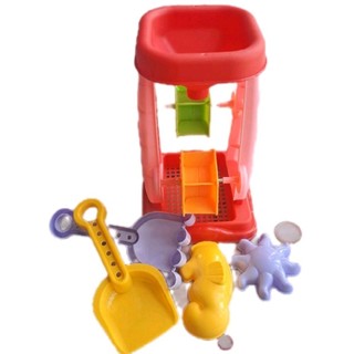 Bộ Đồ Chơi Xúc Cát, Xe Rùa, Guồng Cát Cho Bé Gồm Xe Và Phụ Kiện Màu Sắc Tươi sáng