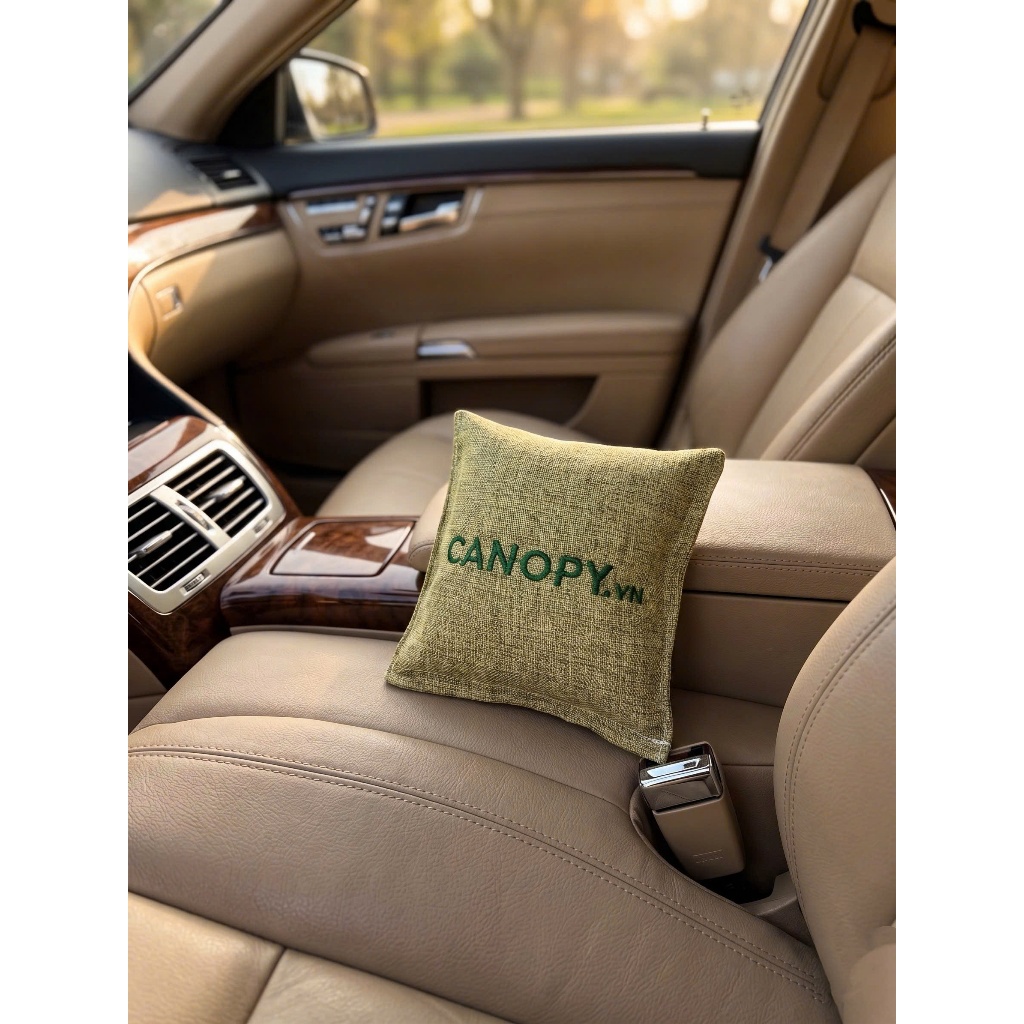 Túi Than Hoạt Tính CANOPY Hút Mùi Tủ Lạnh, Hút Ẩm Phòng, Hút Mùi ô tô,100% Gáo Dừa (500gr)