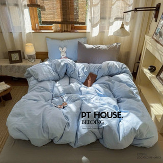 [MỞ BÁN] Set 4 Món Chăn Ga Gối Đũi Mây Cloud Linen Màu Pastel Mix Đơn Sắc - Set Chăn Ga Decor Phòng Ngủ Vintage Hàn Quốc
